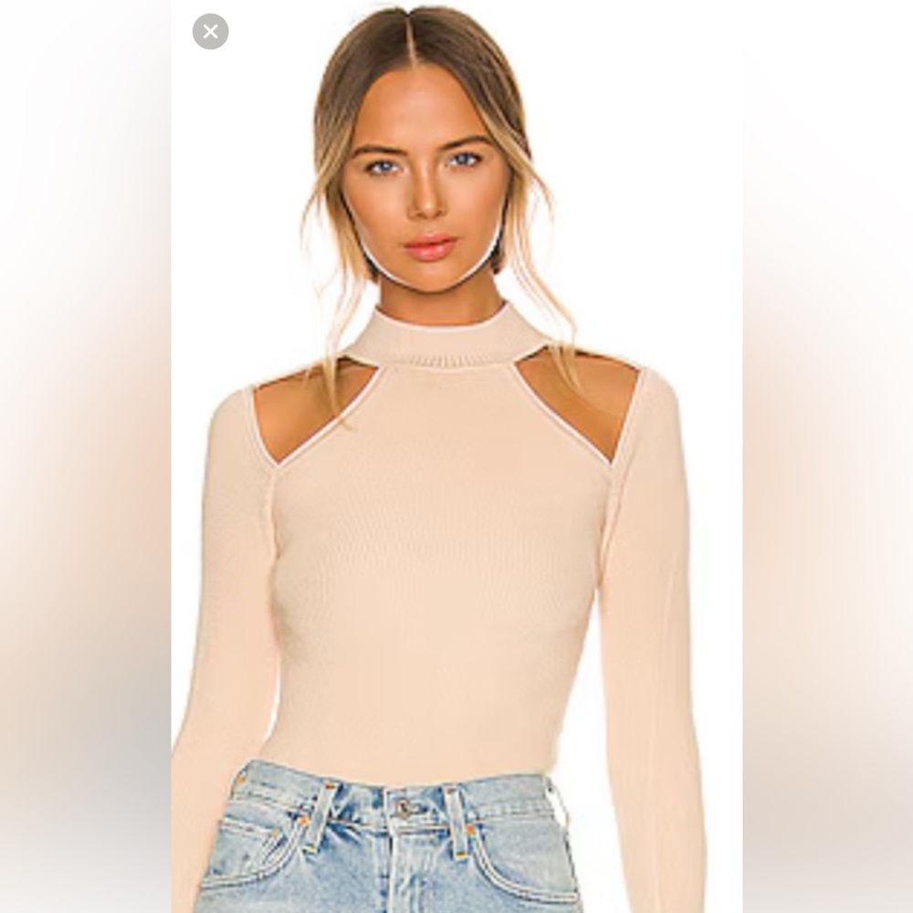 NBD Soft Beige Women's Turtleneck Sweater